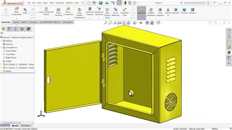 how to make a sheet metal box solidworks|zinc plated steel solidworks material.